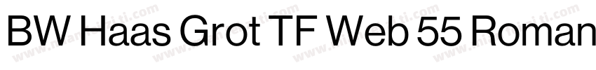 BW Haas Grot TF Web 55 Roman字体转换